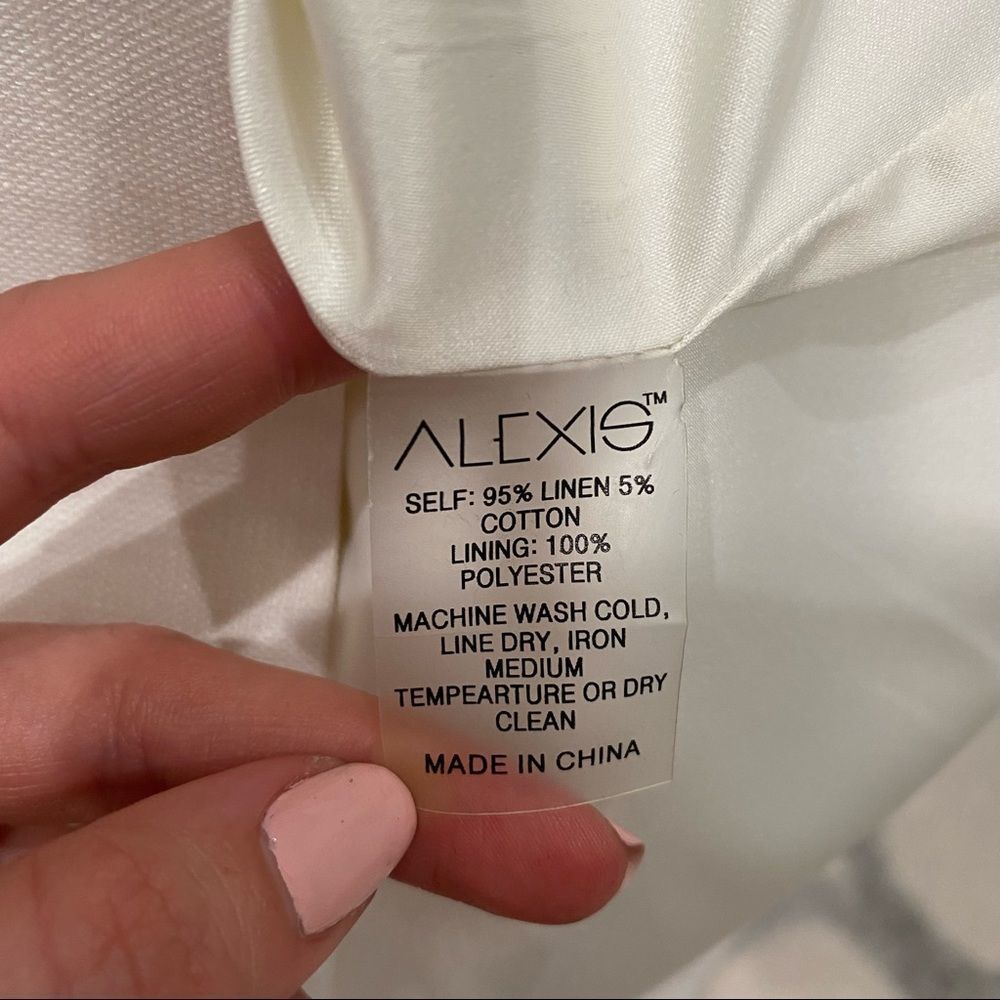 ALEXIS Pamelia White Linen Blazer Mini Dress - Picture 10 of 13